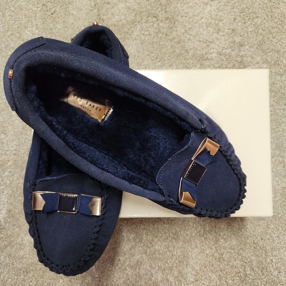 Navy Ted Baker Slippers